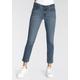 Slim-fit-Jeans LEVI'S "712 SLIM WELT POCKET" Gr. 30, Länge 32, blau (blue wave mid) Damen Jeans Röhrenjeans