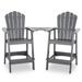 Tall Adirondack Chair Set of 2 Outdoor Patio Adirondack Barstools