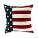Indoor/Outdoor Patriotic Throw Pillows - Stripes 18"x18"