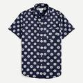 J. Crew Shirts | J. Crew Short-Sleeve Cotton Poplin Shirt New | Color: Blue/White | Size: M