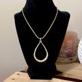 Nine West Jewelry | Nine West Gold Toned Necklace Oval Teardrop | Color: Gold | Size: Os