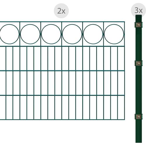 „ARVOTEC Zaun „“Ring““ Zaunelemente 83 cm, 4 m Gr. H/L: 80 cm x 4 m H/L: 80 cm, grün Zaunelemente“