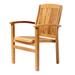 ARB Teak & Specialties Colorado Teak Patio Chair Wood in Brown/White | 37 H x 24 W x 26 D in | Wayfair CHR519