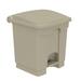 Safco Products Company SAFCO Plastic Step-On Trash Cans For Hands-Free Disposal, 8 Gallon & 12 Gallon Plastic in Brown | Wayfair 9924TN