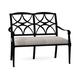 Woodard Wiltshire Aluminum Garden Outdoor Bench Metal in Black | 37 H x 44 W x 28 D in | Wayfair 4Q0414ST-92-89Y