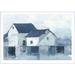 August Grove® Indigo Barns I by Ethan Harper - Picture Frame Painting Paper in White | 24"H x 36"W | Wayfair BB368FA2360F41A9AB69020CF7704E15