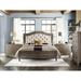 Gracie Oaks Sardin King Tufted Panel Bed Performance Fabric/Upholstered | 65 H x 81.25 W x 87 D in | Wayfair 507CD8415FD44FD5BDBA8C3184E15761