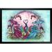 Zoomie Kids Love Dragons Pink Blue Dragon Couple - Single Picture Frame Print Paper | 15 H x 21 W x 1.5 D in | Wayfair