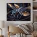 Latitude Run® Delfeena Cybernetic Dragonfly - Print on Canvas Metal in Black/Blue | 24 H x 32 W x 1 D in | Wayfair 17C41117F6D547918A56F1AB7785228F