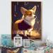 Red Barrel Studio® Cute Little Corgi Dog - Print on Canvas Metal in Brown/White | 40 H x 30 W x 1.5 D in | Wayfair 99E3805E3AB8448AA21682FF0C0FA215