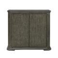 Reeded 2 Door Accent Chest with Shelves - Home Meridian P301644