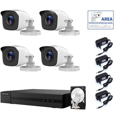 Hikvision Videoüberwachungskit 4 Kameras 4 Mpx Festplatte 2 Tb Image
