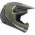 Fly Racing Kinetic Vision Casco Motocross, grigio-verde, dimensione S