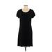 Allen B. by Allen Schwartz Casual Dress - Shift: Black Solid Dresses - Women's Size Medium