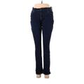 Old Navy Jeans - Mid/Reg Rise Skinny Leg Denim: Blue Bottoms - Women's Size 6 Petite - Dark Wash