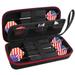 ALKOO Dart Case Holder Bag Portable Storage Organizer for 6pcs Darts and Tips Black- Case Only