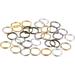 100pcs/lot Diameter 4 6 8 10 12 14 mm Split Rings Multicolor Open Rings Double Loops Jump Rings Connectors for Jewelry Making (Multicolor 14mm*100pcs)