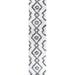 JONATHAN Y JONATHAN Y Alaro Moroccan Style Diamond Shag Area Rug 2 X 8 - White/Black