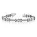 Harry Chad Enterprises 56957 3.50 CT Twisted Rope Link Round Diamonds Bracelet 14K White Gold