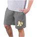 Men's Concepts Sport Charcoal Oakland Athletics Quest Knit Jam Shorts