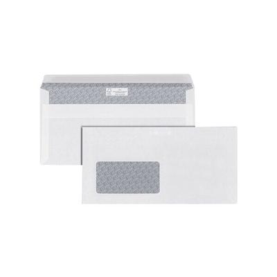 1000er-Pack Briefumschläge DIN lang mit Fenster weiß selbstklebend weiß, OTTO Office, 11x22 cm