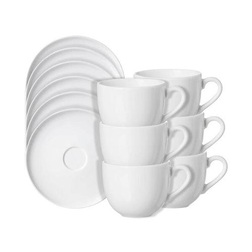12-tlg. Kaffeetassen-Set mit Untertassen »Skagen« weiß, Ritzenhoff & Breker, 16x2x16 cm