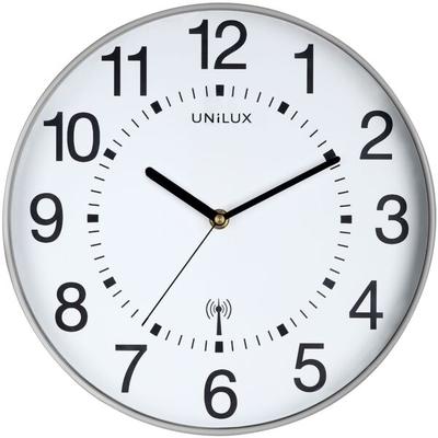 unilux Funkwanduhr »Maxi Wave« Ø 37,5 cm grau