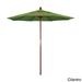Havenside Home Port Lavaca 7.5ft Round Sunbrella Wooden Patio Umbrella by Base Not Included Spectrum Cilantro