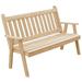 Kunkle Holdings LLC Pine 4 Traditional English Garden Bench Unfinished