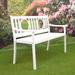 Carolina Chair & Table Nelson Outdoor Metal Bench White