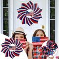 RKSTN 4th of July Decorations Welcome Sign for Front Door Independence Day 3D D Ynamic Rotating Wind Chime Color 12 Inch Wind Wheel Fourth of July DecorationsFront Porch Decor on Clearance
