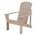 Shine Company Traditional Cedar Wood Patio Firepit Adirondack Chair in Gray