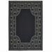 HomeRoots 507676 2 x 4 ft. Black Stain Resistant Indoor & Outdoor Rectangle Area Rug