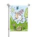 XMXY Spring Lamb Happy Outdoor Garden Flags Double Sided Farmhouse Holiday Yard Outdoor Sign Decor Flag 28 x40 inch