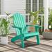 OVIOS Plastic Wood Adirondack Outdoor Patio Chair Green