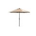 Donglin Furniture 9 ft. Aluminum Market Solar Outdoor Patio Umbrella in Red Beige