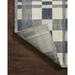 Alexander Home Renee Modern Buffalo Check Indoor / Outdoor Rug Ivory / Denim 2 -2 x 3 -9 2 x 3 Outdoor Indoor Entryway Kitchen Patio Navy