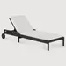 Ethnicraft Jack Outdoor Adjustable Lounger with Thin Cushion - 10346