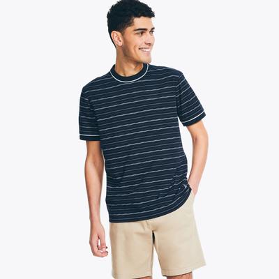 Nautica Men's Striped T-Shirt Navy, XS