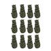 Brass Finish Cast Iron Pineapple Drawer Pulls Cabinet Knob (Set Of 12) - 2.25 X 1.25 X 1 inches