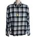 J. Crew Shirts | J Crew Flannel-Slim Fit Men Shirt Button 100% Cotton Long Sleeve Size Xl | Color: Black/Gray | Size: Xl