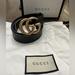 Gucci Accessories | Gucci Leather Belt With Double G Buckle | Color: Black/Gold | Size: 80 (32)