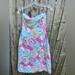 Lilly Pulitzer Dresses | Lilly Pulitzer Women’s Size 8 Strapless Vintage Dress | Color: Blue/Pink | Size: 8