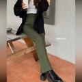 Zara Pants & Jumpsuits | Dark Green Zara Slack Pants Xs | Color: Green | Size: Xs