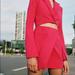 Zara Dresses | Blazer Dress | Color: Pink | Size: Xs