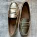 J. Crew Shoes | Gold Leather J Crew Penny Loafers | Color: Gold | Size: 6