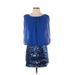 Aidan by Aidan Mattox Cocktail Dress: Blue Dresses - Women's Size 0