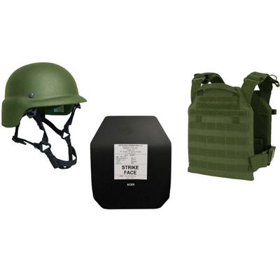 United Shield Active Shooter Level III PST 650 Helmet 2 10in x 12in Acer Plates OD Green Medium ASLIII-M-ODG