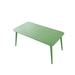 SHINYOK Aluminum Dining Table Metal in Green | 28.74 H x 59.06 W x 35.43 D in | Outdoor Dining | Wayfair 06xks80R3OBVRAOI