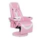 Inbox Zero Queen Throne Video Gaming Chair Ergonomic Recliner, High Back Swivel Chair w/ Footrest, Backrest in Pink/White | Wayfair